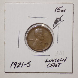 Image of the 1921 Lincon Cent Coin