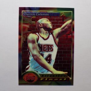 A Derrick Coleman card with a basketball player on it.