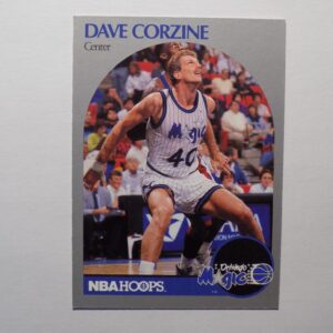 A basketball card with a picture of Dave Corzine.