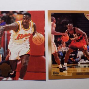 A pair of Corbin and Tyrone basketball cards with both players on them.