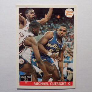 A basketball card with Cutright, Michael on it.