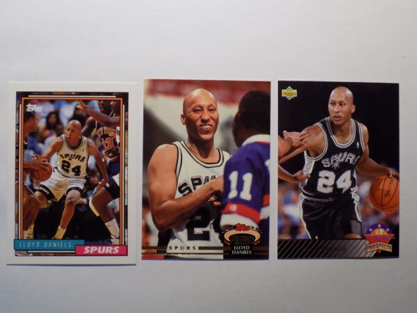 San Antonio Spurs Daniels, Lloyd basketball cards.