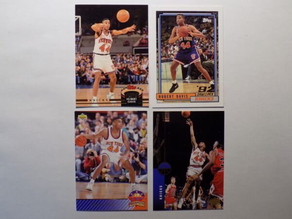 New york knicks Davis, Hubert basketball card set.