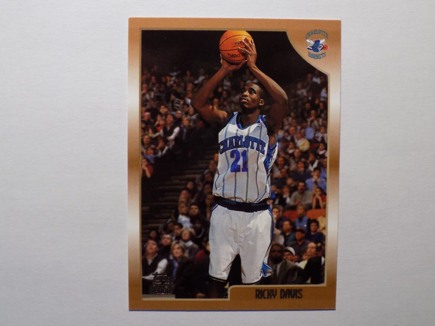 A Davis, Ricky card with an image of a basketball player.