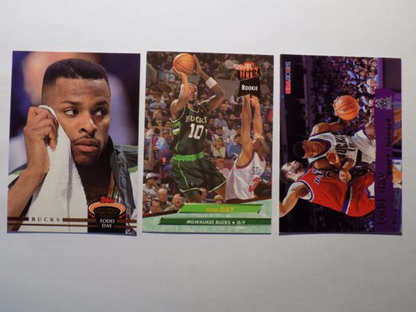 Three Day, Todd basketball cards with different players on them.