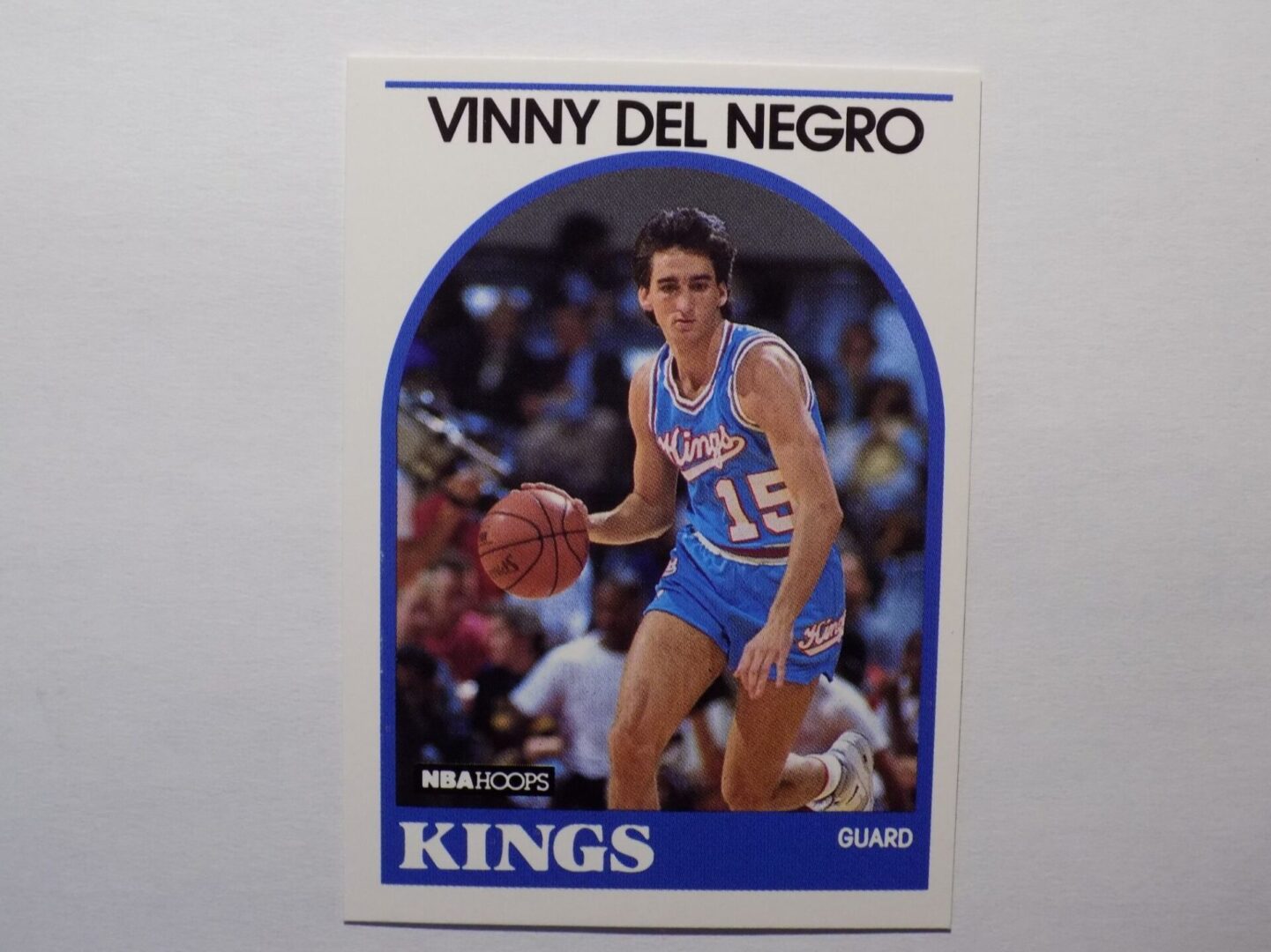 A Del Negro, Vinnie basketball card with a picture of a kings player.