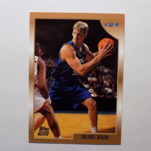 A Doleac, Michael card with an image of a man playing basketball.