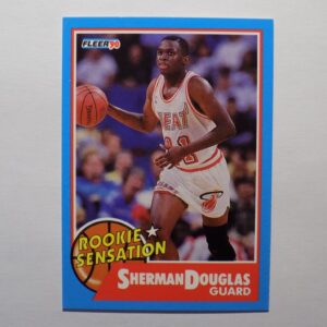 A basketball card with a picture of Douglas, Sherman.