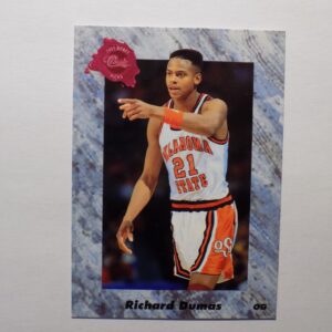 A Dumas, Richard card with a basketball player on it.