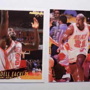 A pair of Eackles, Ledell cards with a picture of a player.