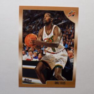 A Dale Ellis basketball card with a player on it.