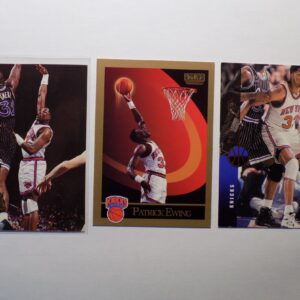 New York Knicks Ewing, Patrick basketball card set.