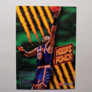 A poster with a picture of Patrick Ewing.