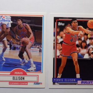 Two basketball cards of Ellison and Pervis.