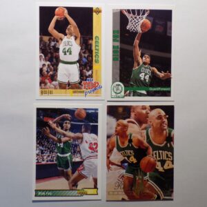 Boston celtics nba trading cards set of 4.