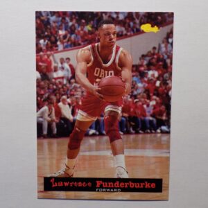 A Funderburke, Lawrence card with a picture of a player.