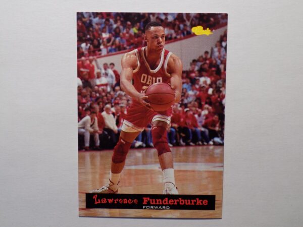 A Funderburke, Lawrence card with a picture of a player.