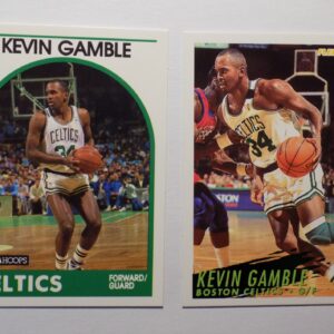 Two basketball cards of Gamble, Kevin and Gamble, Kevin.