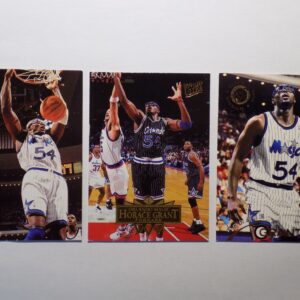 Three basketball cards with Grant, Horace on them.