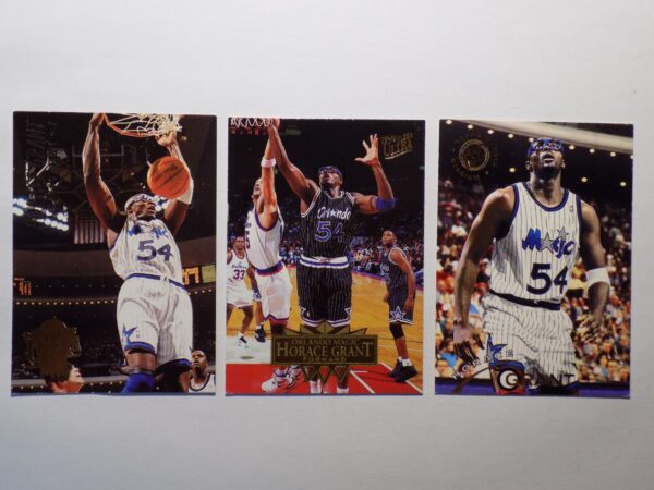 Three basketball cards with Grant, Horace on them.