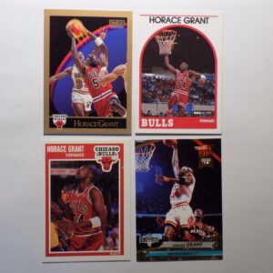 A set of Grant and Horace basketball cards with different players on them.