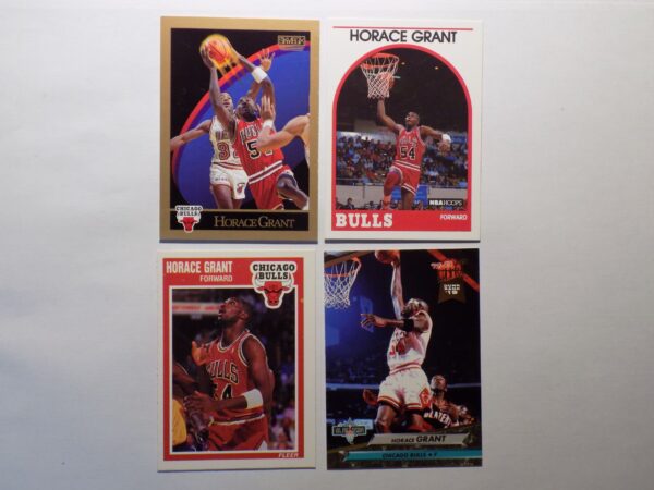 A set of Grant and Horace basketball cards with different players on them.