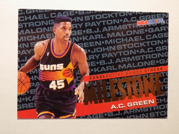 A Green, A.C. card with an image of a basketball player.