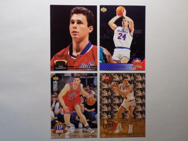 A set of Gugliotta, Tom cards with different players on them.