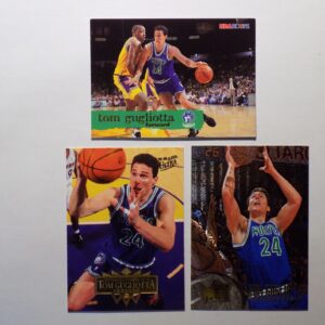 Three Gugliotta, Tom basketball cards with different players on them.