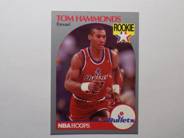 A Hammonds, Tom card with a picture of Tom Hawkins.