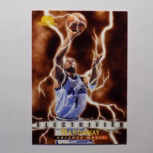 A Hardaway, Anfernee card with a lightning bolt on it.