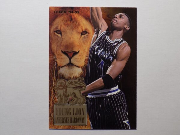 A Hardaway, Anfernee card with a lion on it.