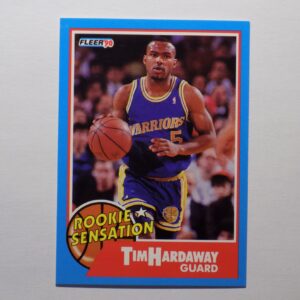 A basketball card with Tim Hardaway on it.