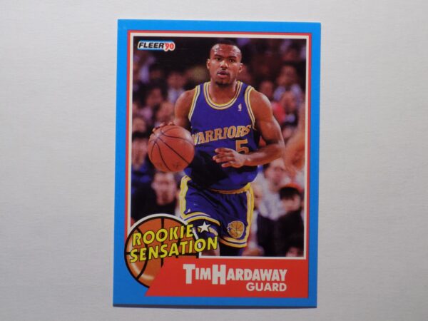 A basketball card with Tim Hardaway on it.