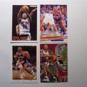 New york knicks Harper, Derek basketball cards set of 4.