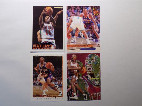 New york knicks Harper, Derek basketball cards set of 4.