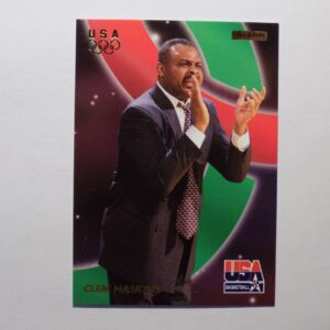 A card with a picture of Haskins, Clem in a suit.