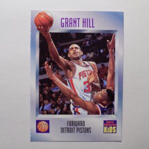 A Hill, Grant basketball card with a picture of a man playing basketball.