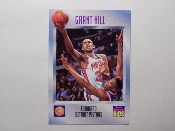 A Hill, Grant basketball card with a picture of a man playing basketball.