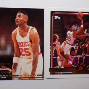 A pair of Horry, Robert cards with a picture of a player.