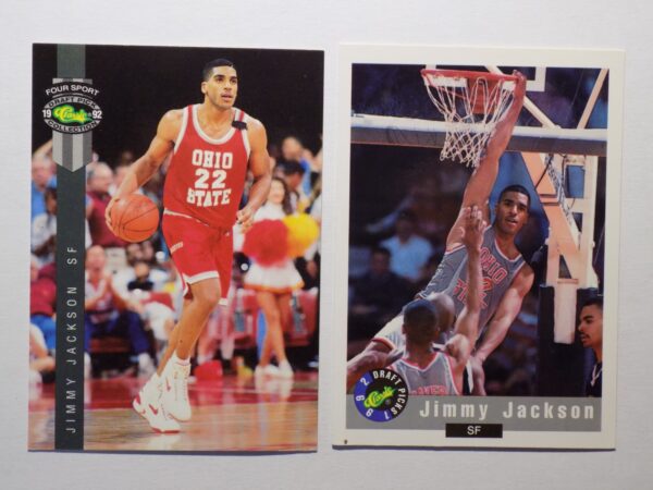 Jimmy Jackson and Jimmy Jackson basketball cards.