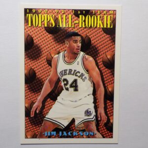 A basketball card with an image of Jackson, Jim.