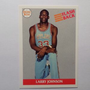 Johnson, Larry on a basketball card.