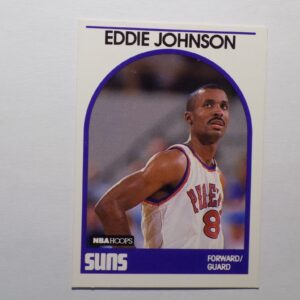 A basketball card with Johnson, Eddie on it.