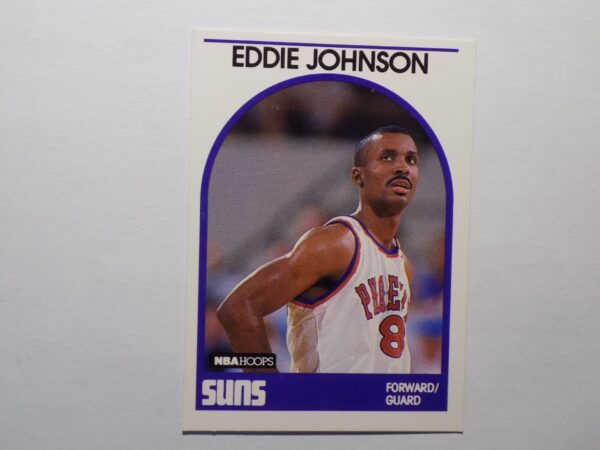 A basketball card with Johnson, Eddie on it.