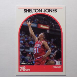 A basketball card with a picture of Jones, Shelton.