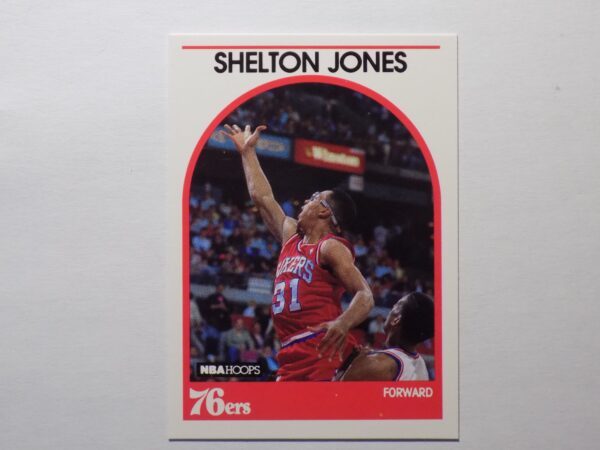 A basketball card with a picture of Jones, Shelton.