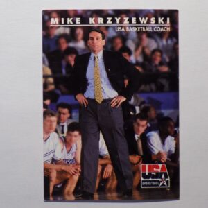 Mike Krzyzewski's basketball poster for the U.S. Olympics.