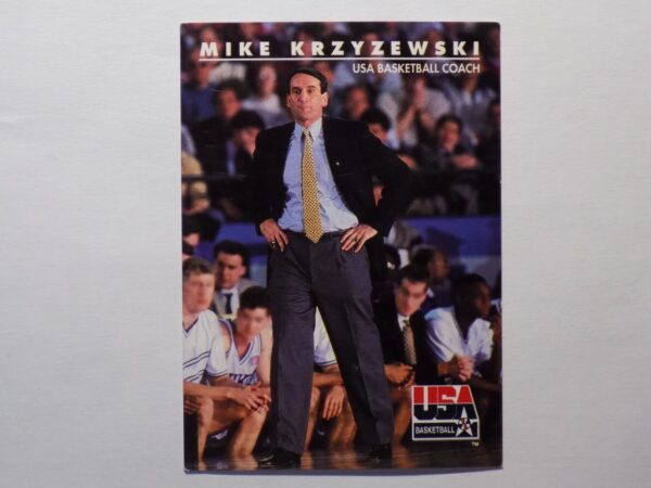 Mike Krzyzewski's basketball poster for the U.S. Olympics.