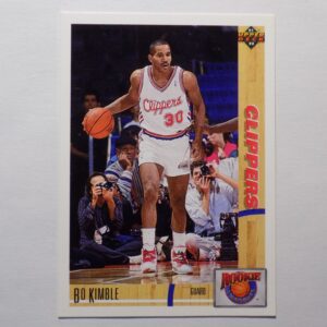 A Kimble, Bo card with a player on it.